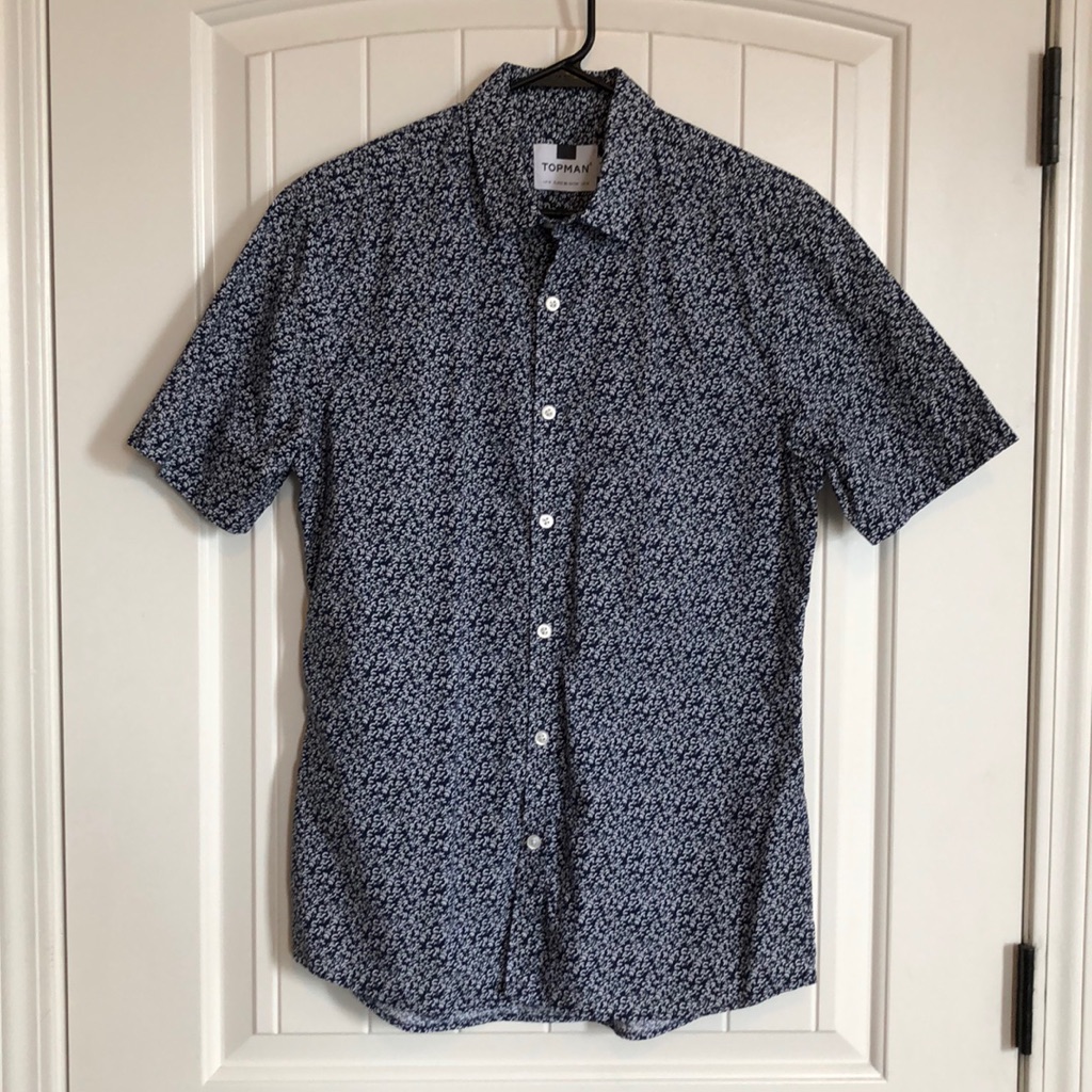 Topman Button Down Shirt Sz M